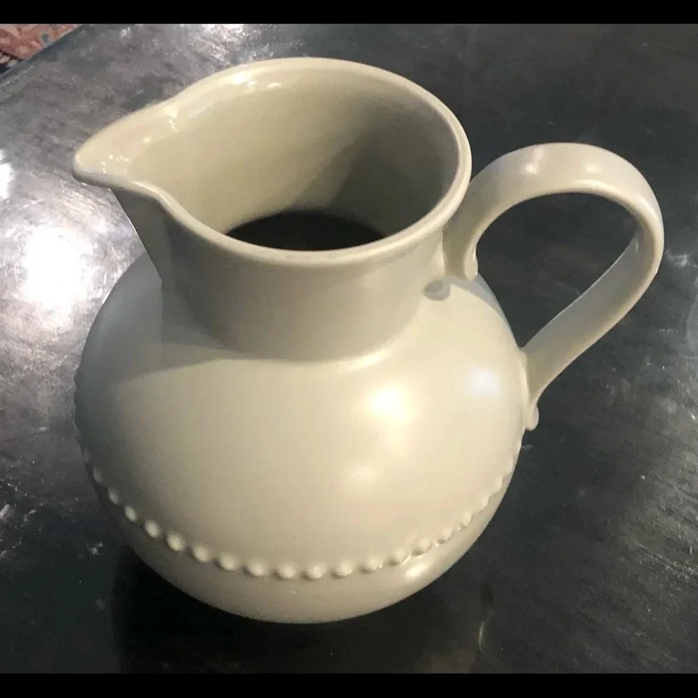 Dansk Matt Glaze Bulbous Pitcher MCM Modern Farmhouse Decor